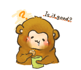 The chubby monkey(ENG Ver.) sticker #9806191