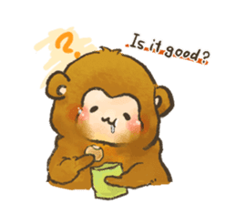The chubby monkey(ENG Ver.) sticker #9806191