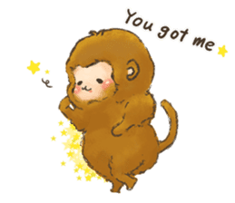The chubby monkey(ENG Ver.) sticker #9806199