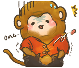 The chubby monkey(ENG Ver.) sticker #9806203