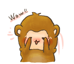 The chubby monkey(ENG Ver.) sticker #9806204