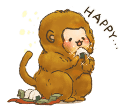 The chubby monkey(ENG Ver.) sticker #9806207