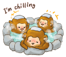 The chubby monkey(ENG Ver.) sticker #9806213