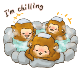 The chubby monkey(ENG Ver.) sticker #9806213