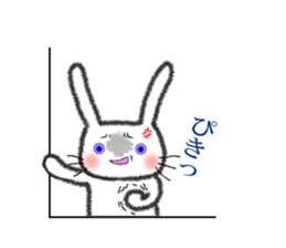 Purple eyes rabbit sticker #9806587