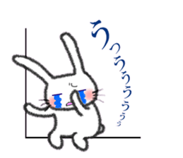 Purple eyes rabbit sticker #9806601