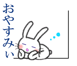 Purple eyes rabbit sticker #9806607