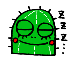 false eyelashes cactus sticker #9806704