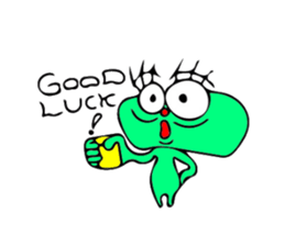 a midget of alien sticker #9806779