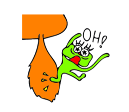 a midget of alien sticker #9806783