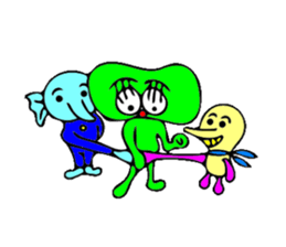 a midget of alien sticker #9806784