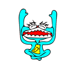 a midget of alien sticker #9806798