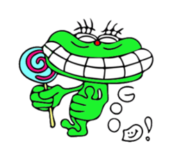 a midget of alien sticker #9806804