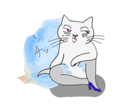 Sexy Nyanko BLUE sticker #9807032