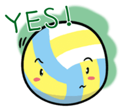 Let's play volleyball sticker #9807222