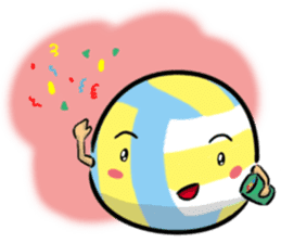 Let's play volleyball sticker #9807225