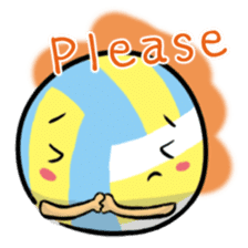 Let's play volleyball sticker #9807232