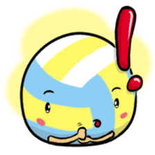 Let's play volleyball sticker #9807237