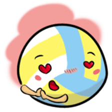 Let's play volleyball sticker #9807238