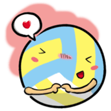 Let's play volleyball sticker #9807240