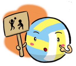 Let's play volleyball sticker #9807242