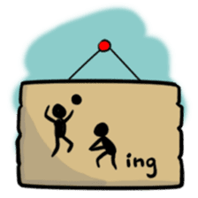 Let's play volleyball sticker #9807243