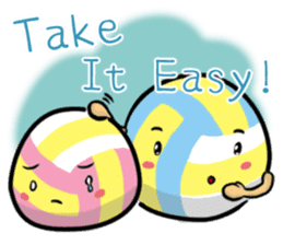 Let's play volleyball sticker #9807244