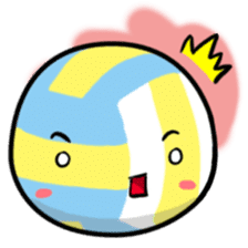 Let's play volleyball sticker #9807245