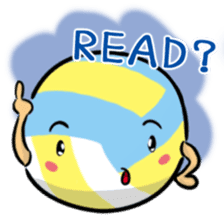 Let's play volleyball sticker #9807251
