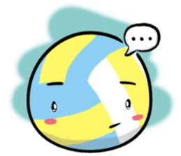 Let's play volleyball sticker #9807253