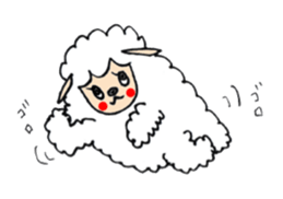 Fluffy lambs sticker #9807270
