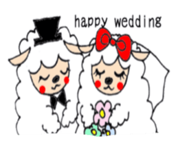 Fluffy lambs sticker #9807277