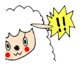Fluffy lambs sticker #9807282