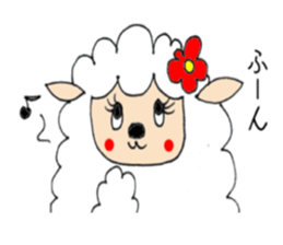Fluffy lambs sticker #9807288