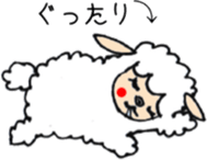 Fluffy lambs sticker #9807291