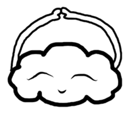 sticker of cottony clouds sticker #9807620
