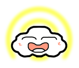 sticker of cottony clouds sticker #9807624