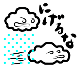 sticker of cottony clouds sticker #9807655