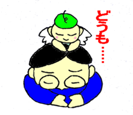 Man and angel sticker #9808063