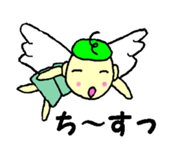 Man and angel sticker #9808069