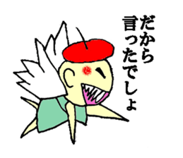 Man and angel sticker #9808072