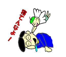 Man and angel sticker #9808075