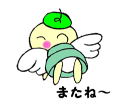 Man and angel sticker #9808076