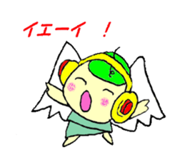 Man and angel sticker #9808078