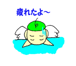 Man and angel sticker #9808091