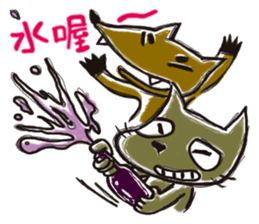 Mi Chang & Fox foul sticker #9808397