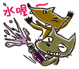 Mi Chang & Fox foul sticker #9808397
