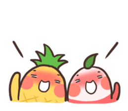 Mr.Pineapple & Ms.Lychee 4 sticker #9808538