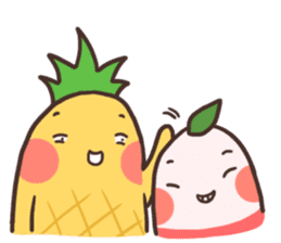 Mr.Pineapple & Ms.Lychee 4 sticker #9808552