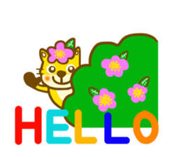 Rugosa rose fox sticker #9808867